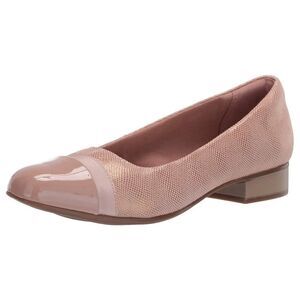 Clarks Unstructured Juliet Blush Pink Leather Ballet Flats